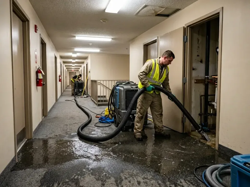 multi-unit-apartment-hallway-f-005 — frequently asked questions, Emergency Burst Pipe Water Extraction & Removal in Henry, IL